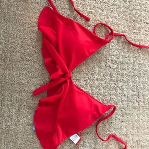 Red bikini top